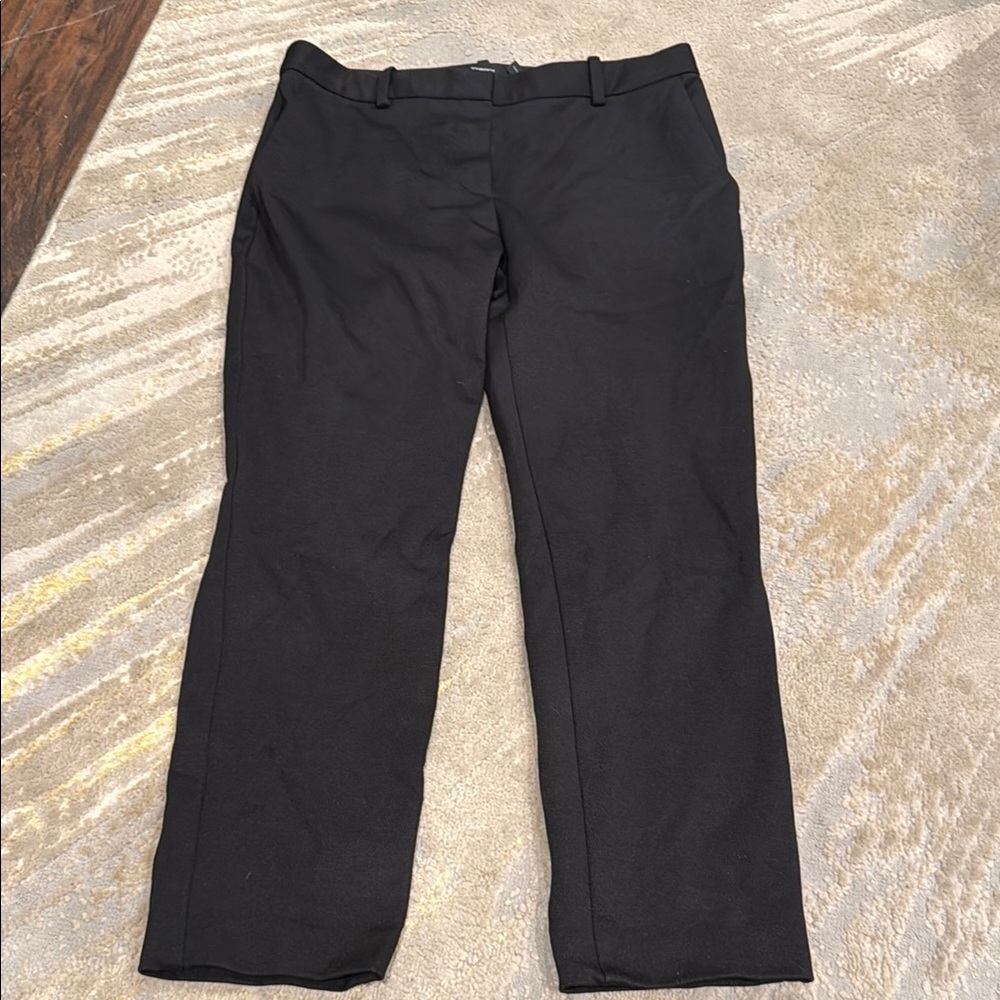 Theory Women's Treeca Pant‎ black cotton blend size 2 in EUC